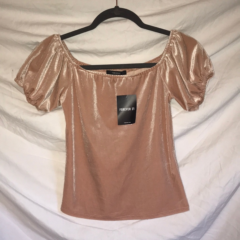 Light Pink Velvet Top